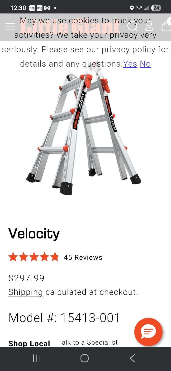 Little Giant Velocity Ladder