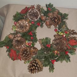 Christmas/Holiday Decorated Artificial 10" Wreath
