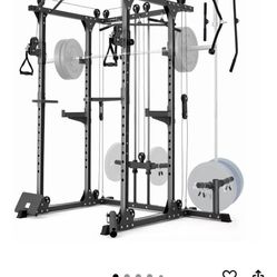 Olympic gym rack, home gym machine (READ DESCRIPTION)