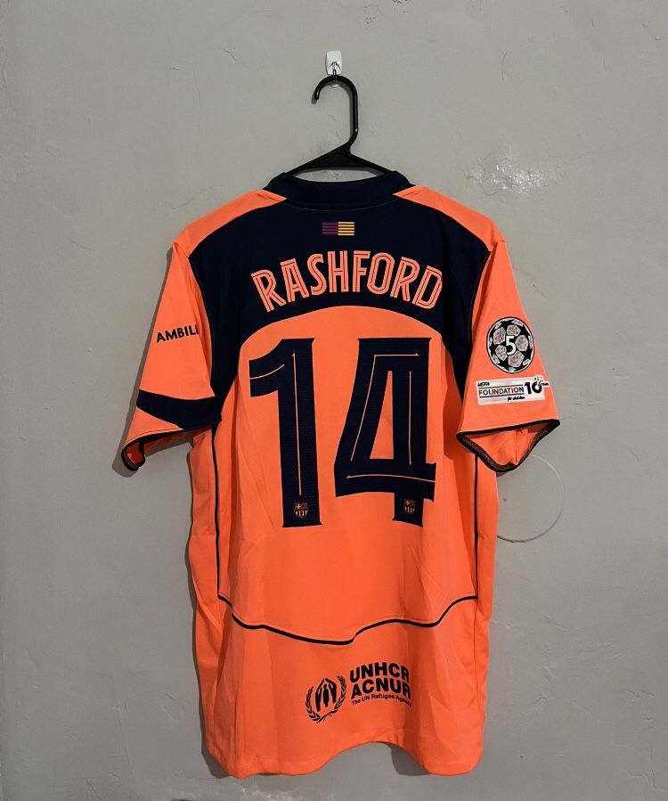 FC Barcelona 2025-26 3rd Rashford Jersey (Small Medium Large XL 2X)