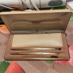 Cross Classic Century 10 Karat Gold Field, Pin, And Pencil Set