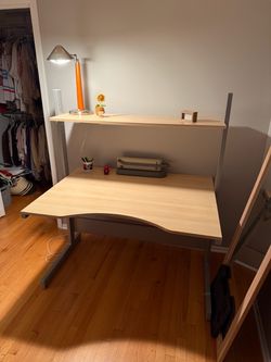 IKEA Galant Corner Desk with Shelf