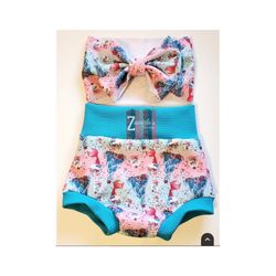 2/3T bummie headwrap set