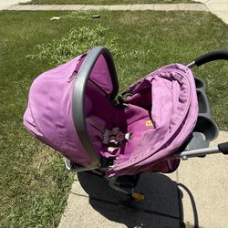 Purple Carseat/Jogging Stroller Travel System