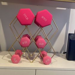 Pink Free Weights