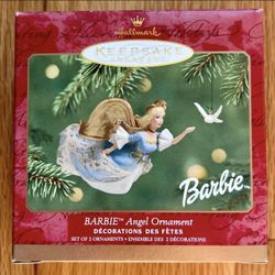 Hallmark Keepsake Ornament Barbie Angel Ornament (2001) Set of 2 ornaments