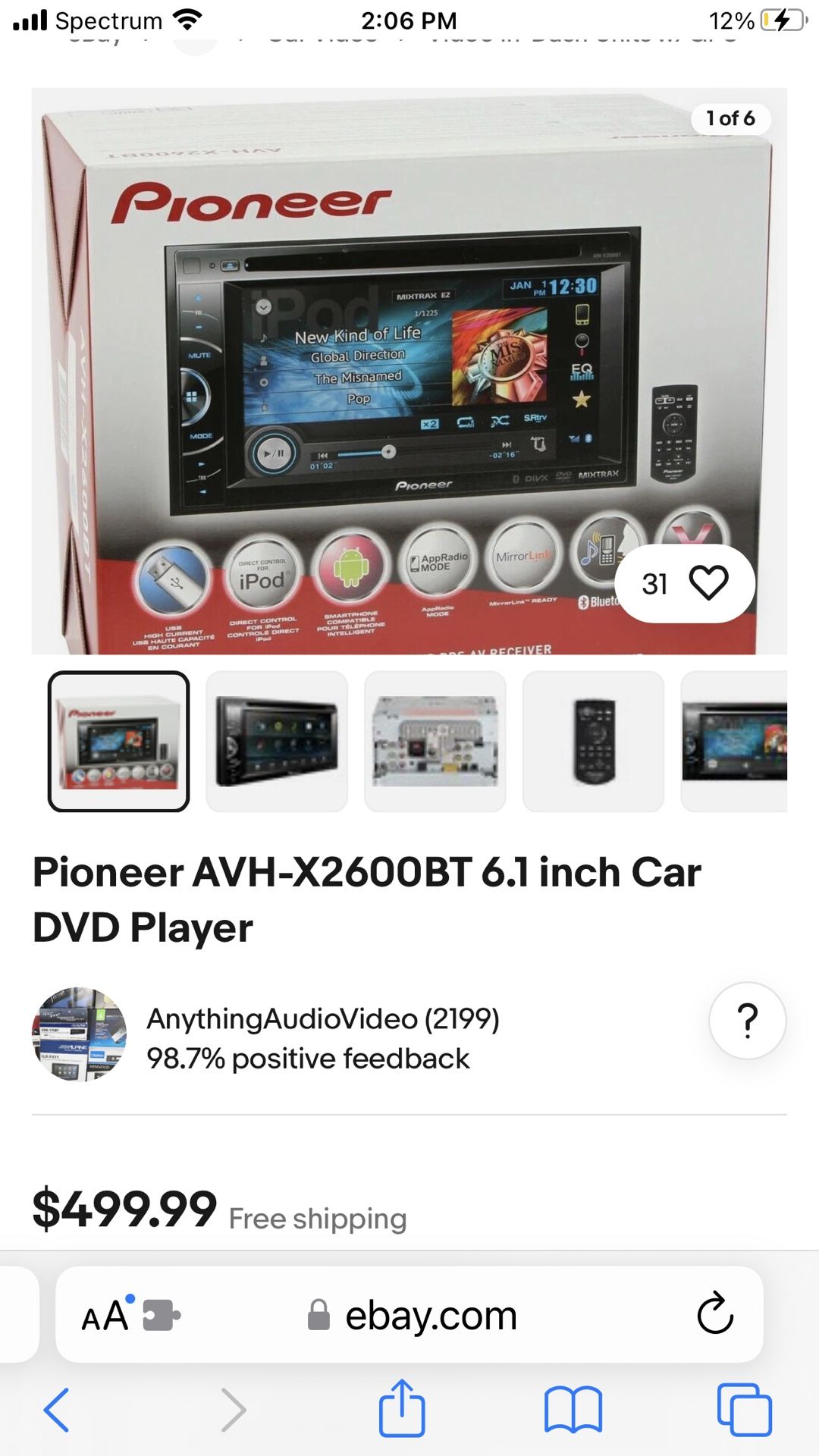 Brand New In The Box Pioneer Dvd Rdc Av Receiver With Remote Control