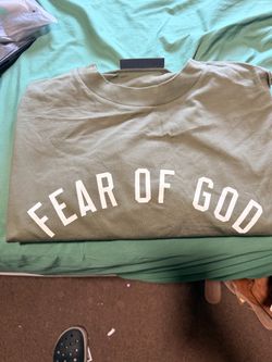 Fear of God Essentials Jersey Crewneck Tee Military XL – New w/ Packaging