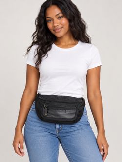 Khaki Black Fanny Pack Belt Bag