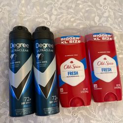 Body wash and deodorant