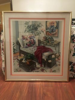 Susan Rios Original Color Serigraph Hand Signed Interior Design Coming Home Art