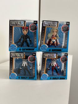 DC Metals Die Cast Harley Quinn Supergirl Catwoman