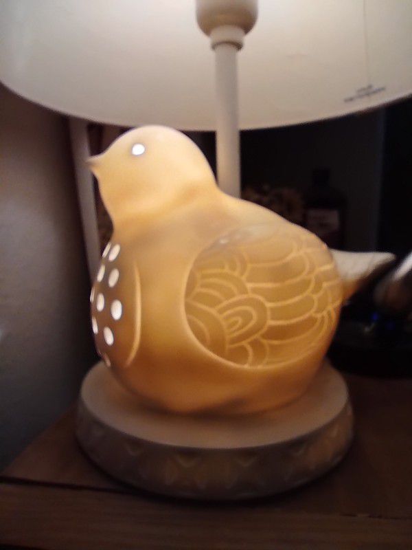 Ceramic Bird Nightlight/Lamp.