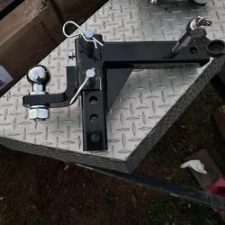 2” Adjustable Trailer Hitch 2in Ball Fits 2in Receiver 