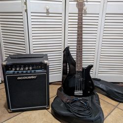 Electric Bass and Amp.,