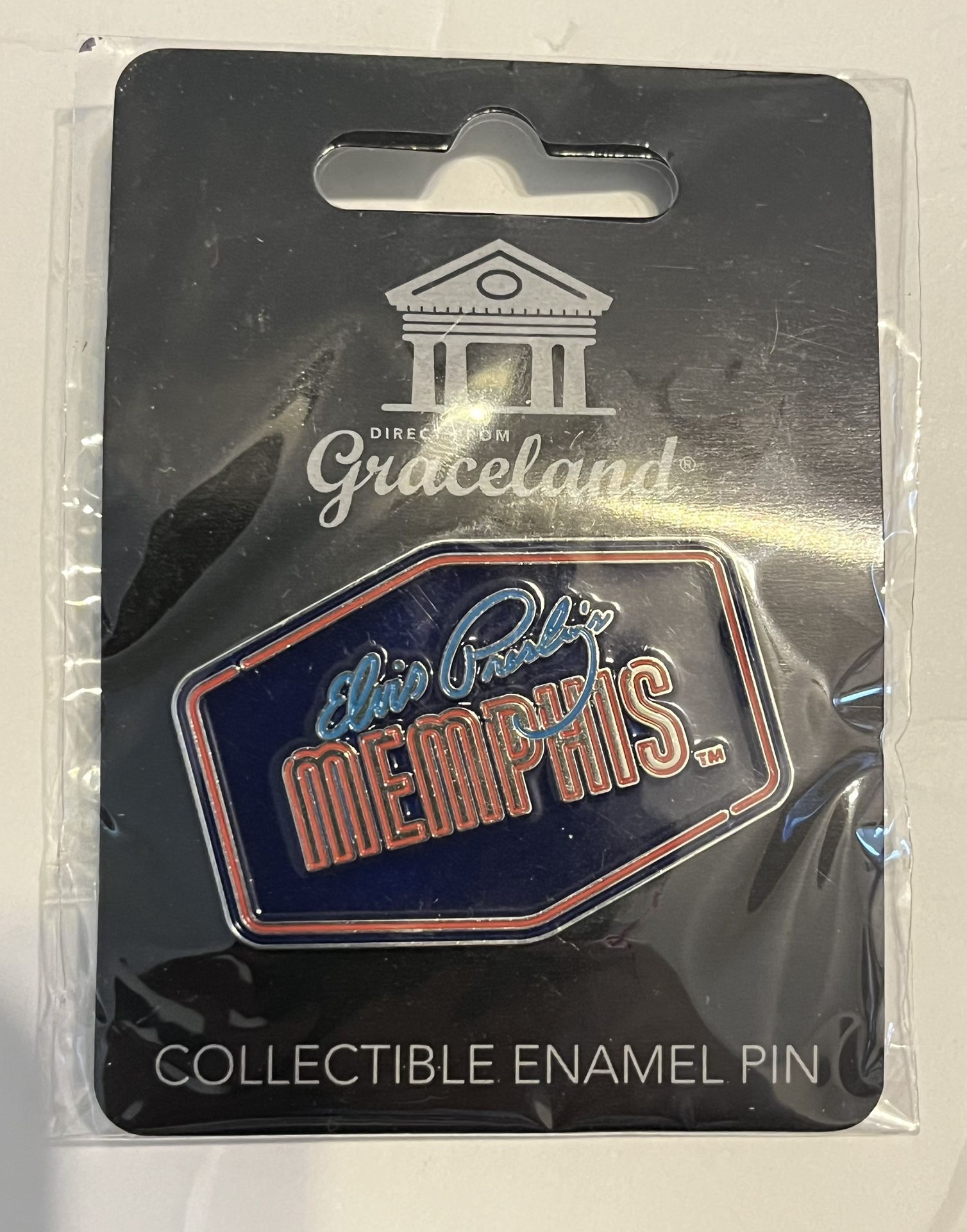 Brand New Nice Elvis Presley Enamel Pin By Direct From Graceland Collectible Pin