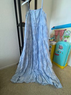 Blue summer dress new medium