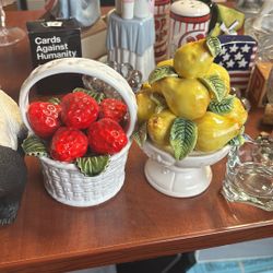 Ceramic Strawberries And Pears