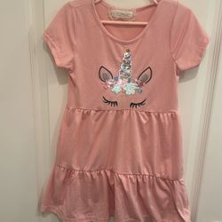 Girls Unicorn Dress Size 6 