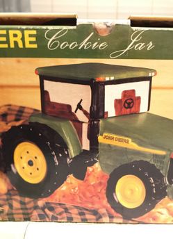 John Deere cookie jar for your dairy farm, Mom, or Grandma's treats