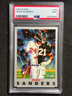 1993 Fleer Pro-Vision Deion Sanders #263 PSA 9 MINT FALCONS BRAVES