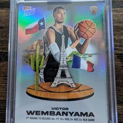 Victor Wembanyama - Topps Now "Downtown" Rookie Refractor