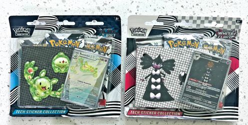 Pokemon Black Bolt and White Flare Sticker Tech Collection