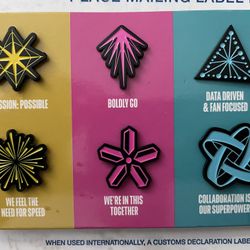 BRAND NEW Star Trek Paramount Pin Set