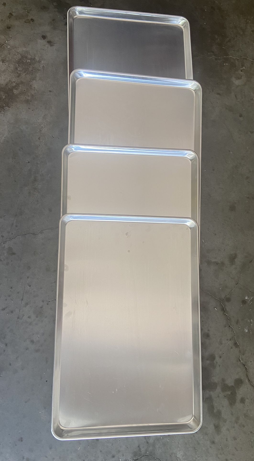 Set Of 4 - 18”X 26” New Aluminum Sheet Pan 