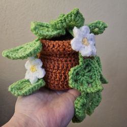 Handmade Crochet Potted Plant