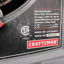 Craftsman Table Saw 