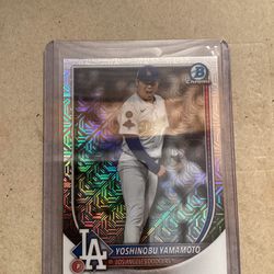 Bowman Chrome Mojo Refractor #76 Yoshinobu Yamamoto