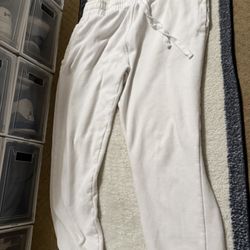White Sweatpants Large
