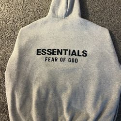 Large Light Heather Gray Essential Hoodie