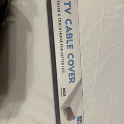 YCLYC TV Cord Hider 39” white & TV Cable Cover Wall Mount Safer & Rider New