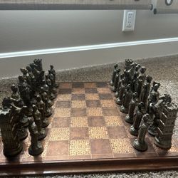 Antique Chess Set Romans Vs Vikings