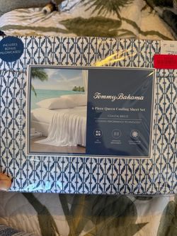 Tommy Bahama queen 6 piece set-NEW