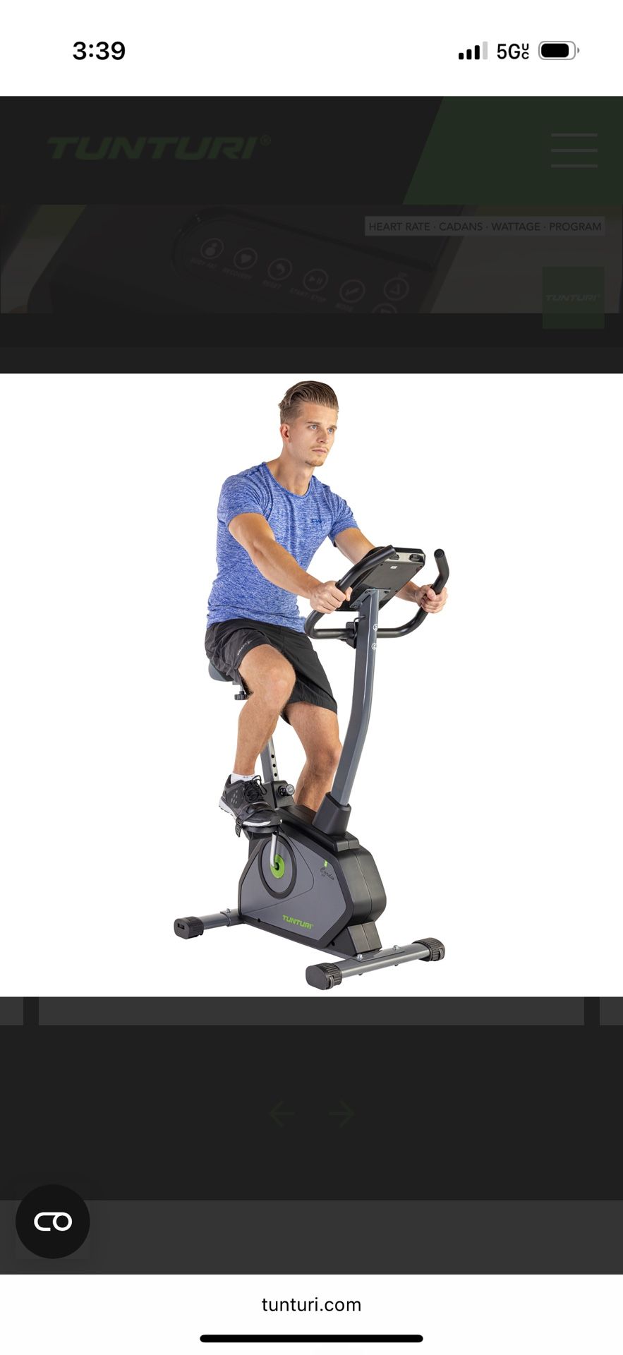 Tunturi E35 Exercise Bike