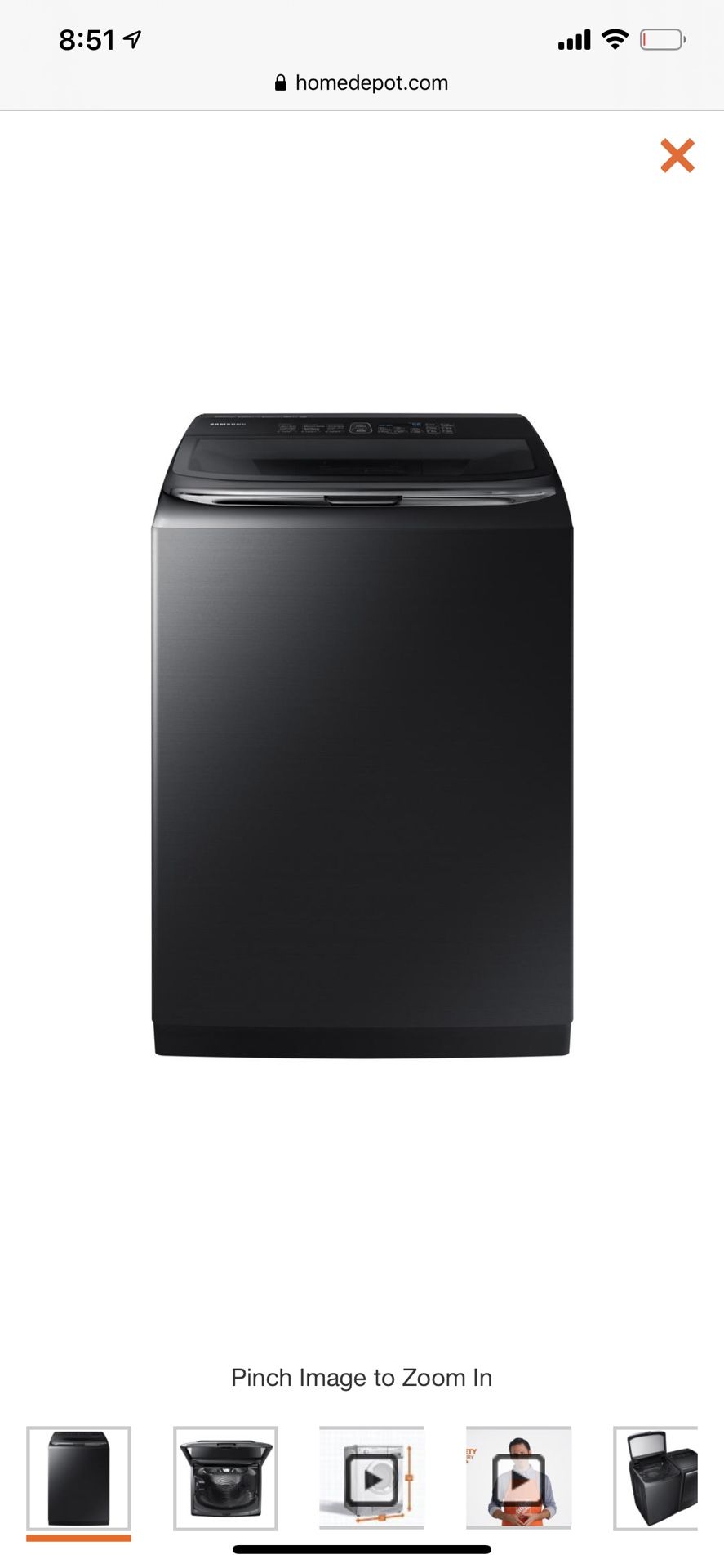 Samsung washer and dryer set