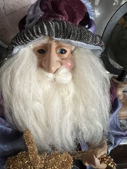 Vintage collectable 14" Woodland Forest PIXIE Father Time Wizard House of Lloyd