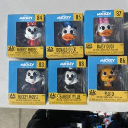 Funko Minis Disney Mickey and Friends Vinyl Figures Lot Of 6 New # 84 85 87 83 88 86
