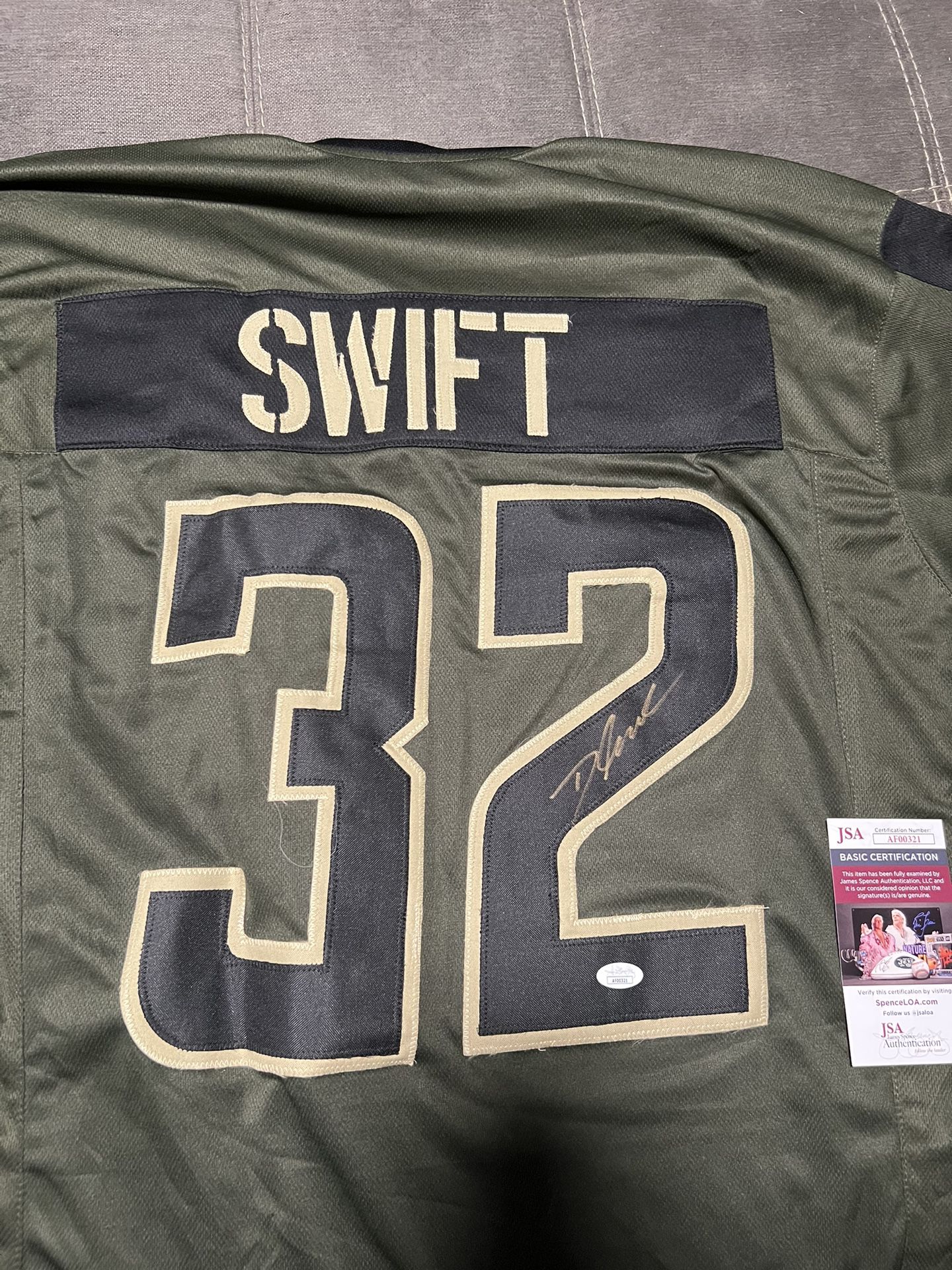 D’Andre Swift Salute To Service Jersey