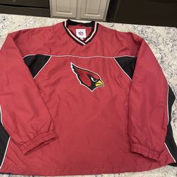 Arizona Cardinals Windbreaker Pull Over Jacket, Xl