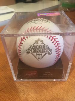 Phillies 2008 World Series Ball, Brand New, still sealed in case