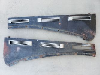 Pair Factory 1940 Cadillac Hood Side Panels With Grilles Caddy