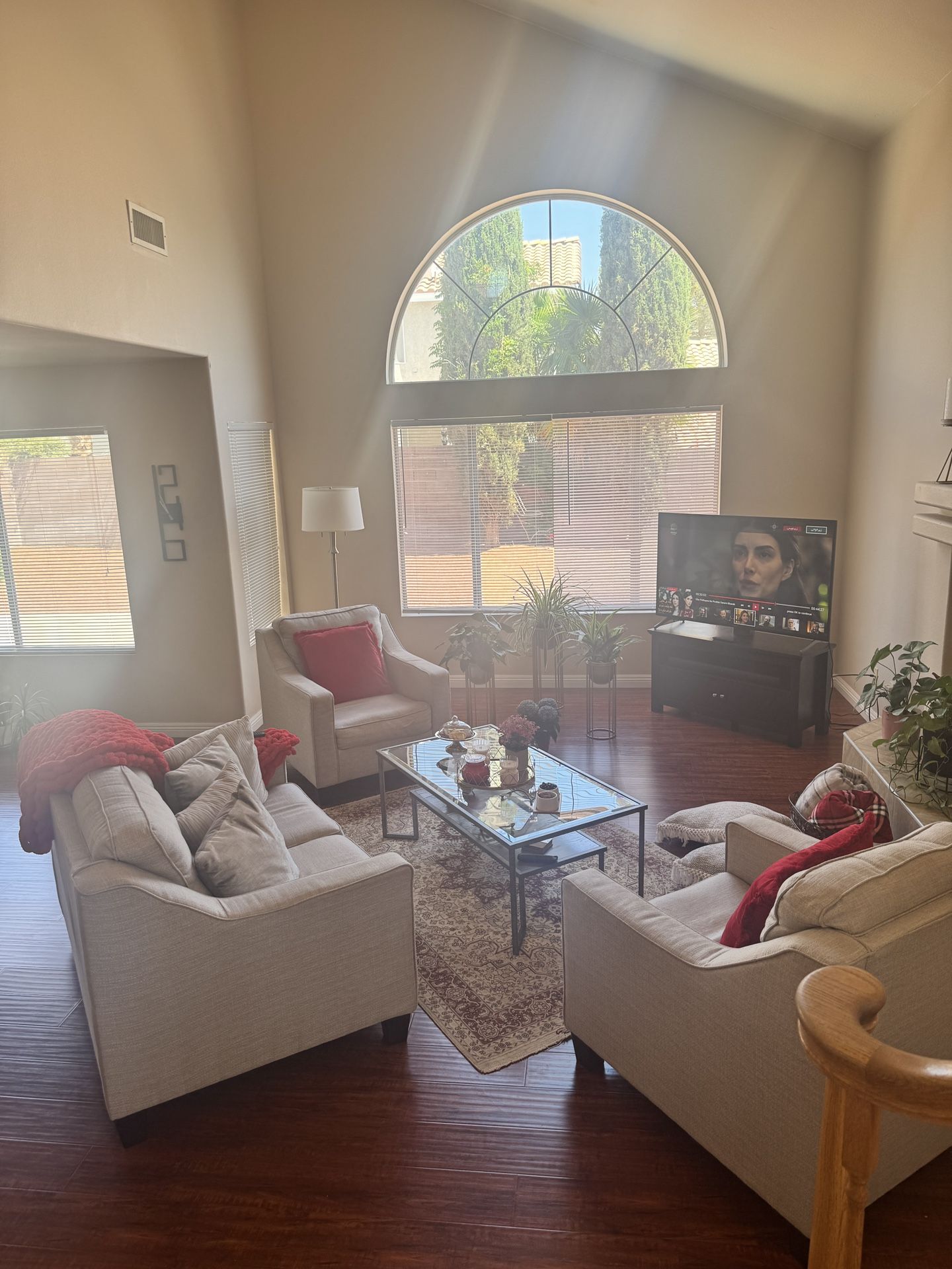 Modern 3-Piece Living Room Set – Sofas + Chairs + Coffee Table – Excellent Condition!