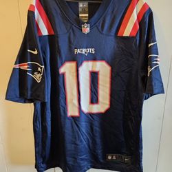 NFL Nike On Field Stamp Jersey New England Patriots Mac Jones Size XL Extra Large Good Condition 