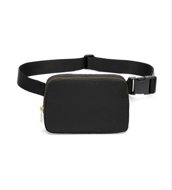 Casual Solid Color Nylon Fanny Pack, 1 Piece Sporty Waist Bag for Women & Men, Minimalist Sling Bag for Outdoor Running