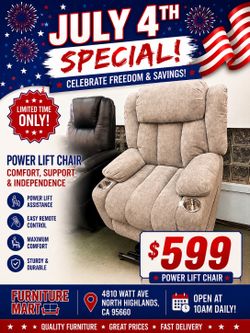 🔥Hot Deal🔥Brand New Power Lift Chair with cup holder