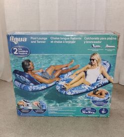 2 Pack Aqua Pool Lounger and Tanner Float